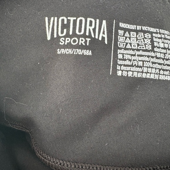 Victoria Secret Sport Black Mesh Panel Leggings - Picture 4 of 4